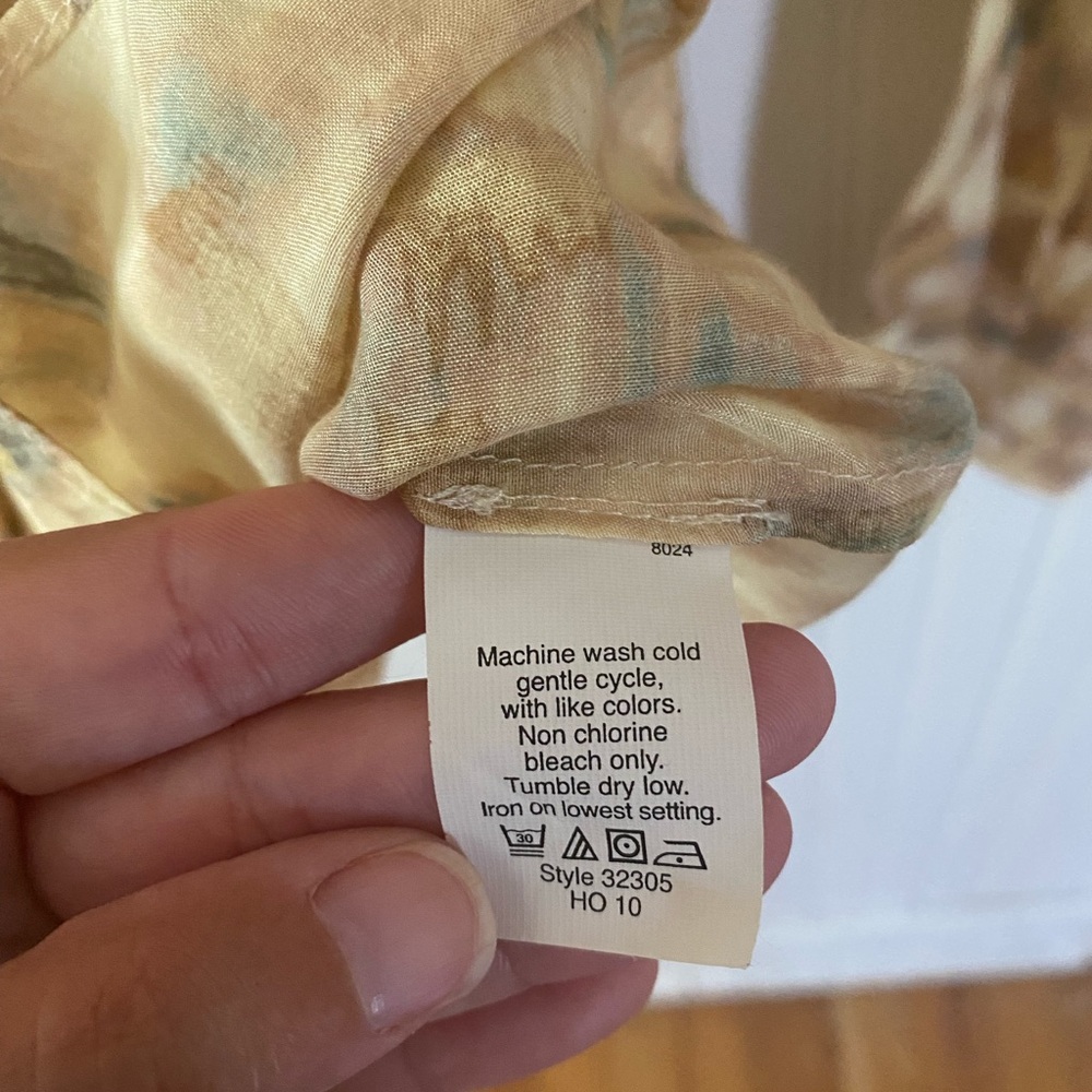 J. CREW The Perfect Shirt Leopard Print Lightweight Silk Cotton Top 2 Like New - Picture 5 of 6